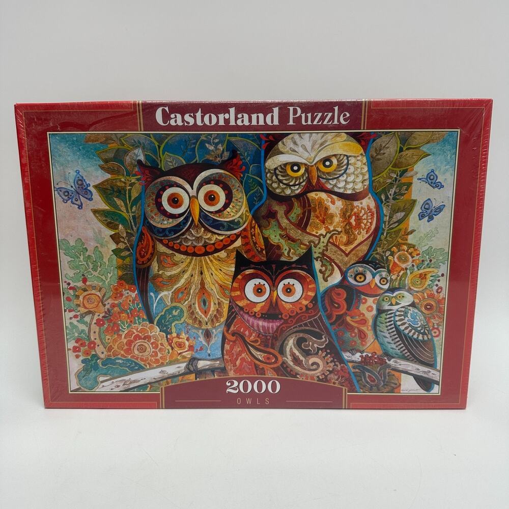 New in Box Castorland 2000 Piece Puzzle Owls C-200535-2 - 36.2" x 26.8"